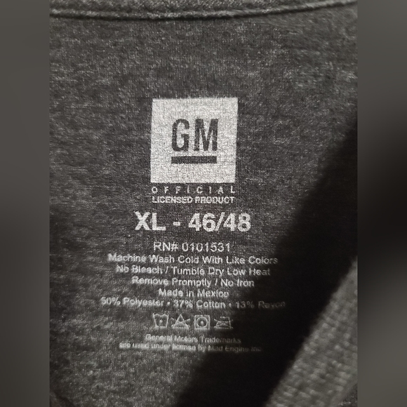 GM official t-shirt men XL - Picture 2 of 3